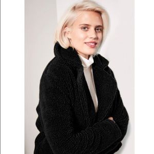 NWWT cropped moto teddy jacket